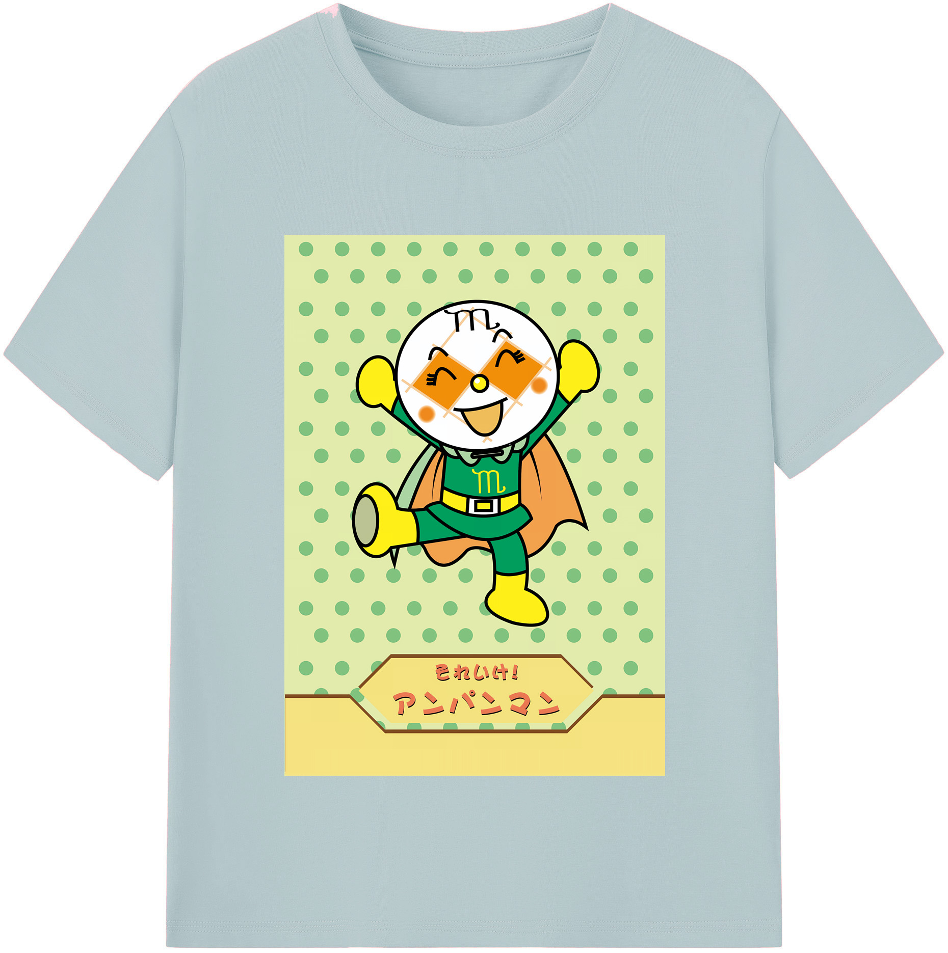 （画像用） アンパンマン Anpanman 綿100％半袖Tシャツ（フロントプリント）